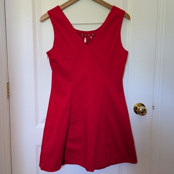VENUS Red Cutout Mini Dress – Size 8 – Sexy & Chic Party Dress #5 - Picture 2 of 5